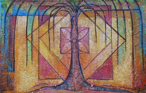 the mother tree,painting by Judith Shaw