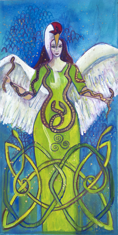 Celtic Goddess Art by Judith Shaw