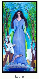 Boann in Celtic Goddess Oracle Deck by Judith Shaw